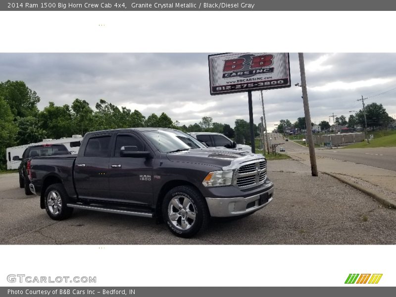 Granite Crystal Metallic / Black/Diesel Gray 2014 Ram 1500 Big Horn Crew Cab 4x4