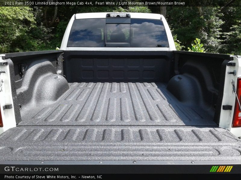 Pearl White / Light Mountain Brown/Mountain Brown 2021 Ram 3500 Limited Longhorn Mega Cab 4x4
