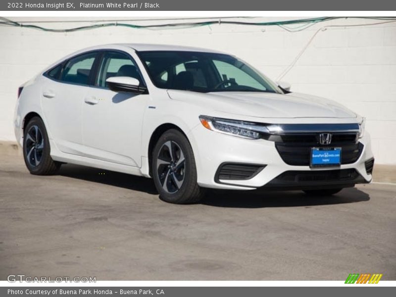 Platinum White Pearl / Black 2022 Honda Insight EX
