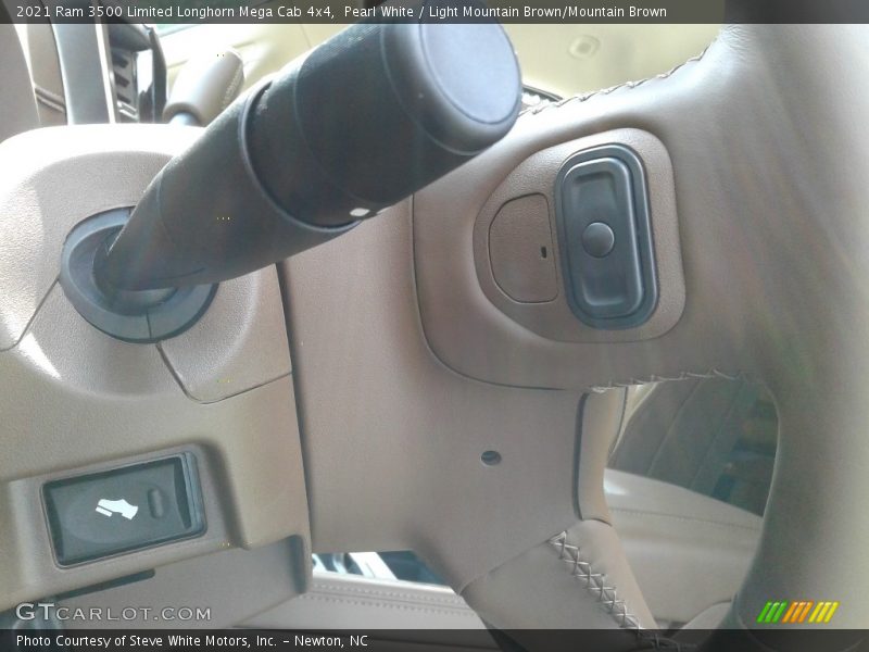 Pearl White / Light Mountain Brown/Mountain Brown 2021 Ram 3500 Limited Longhorn Mega Cab 4x4