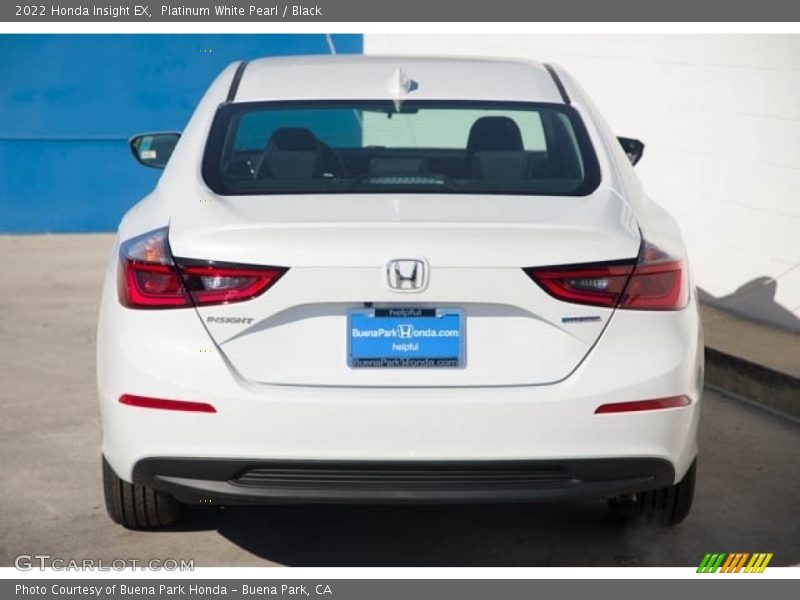 Platinum White Pearl / Black 2022 Honda Insight EX