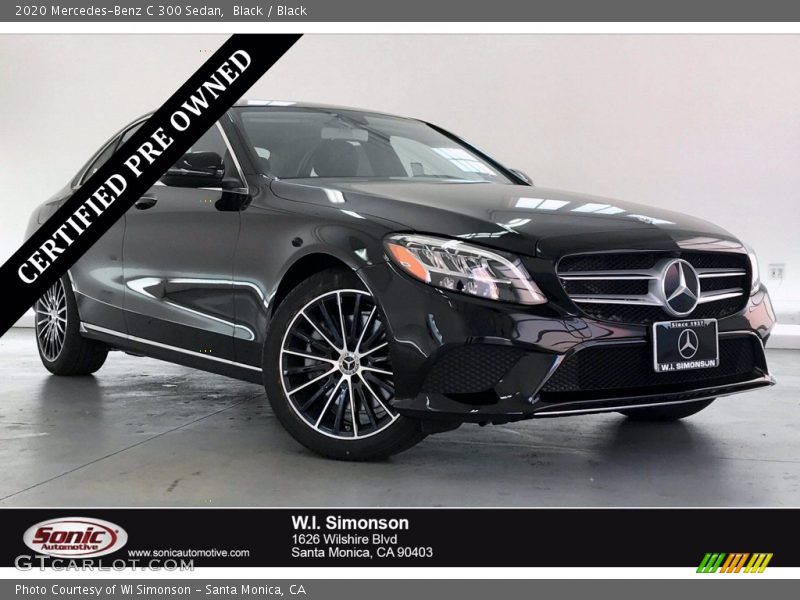 Black / Black 2020 Mercedes-Benz C 300 Sedan