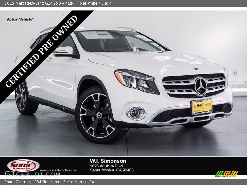 Polar White / Black 2019 Mercedes-Benz GLA 250 4Matic