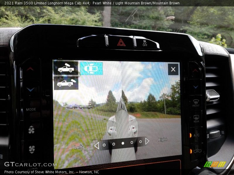 Pearl White / Light Mountain Brown/Mountain Brown 2021 Ram 3500 Limited Longhorn Mega Cab 4x4