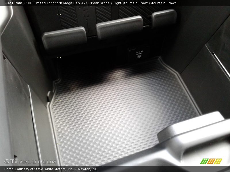 Pearl White / Light Mountain Brown/Mountain Brown 2021 Ram 3500 Limited Longhorn Mega Cab 4x4