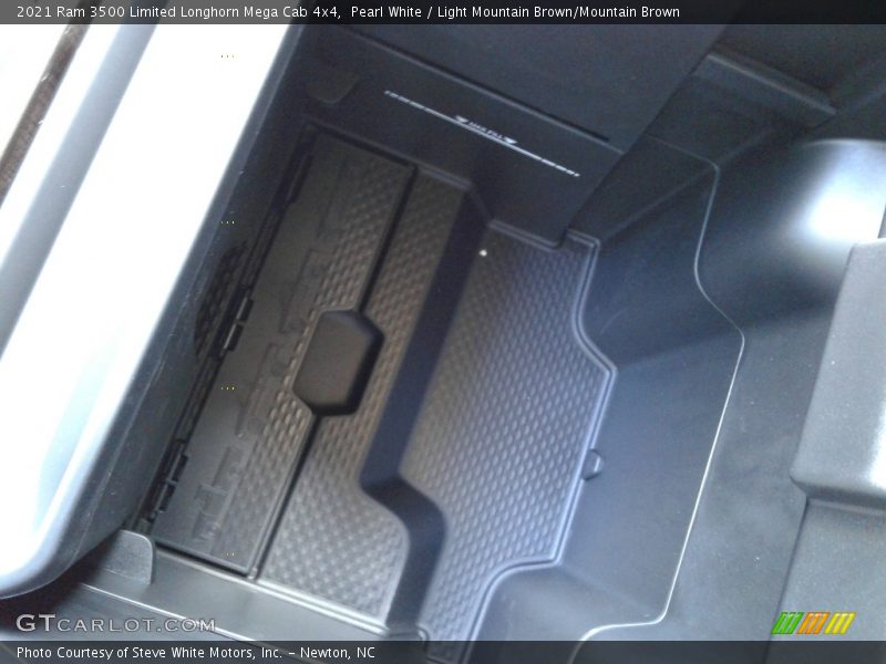 Pearl White / Light Mountain Brown/Mountain Brown 2021 Ram 3500 Limited Longhorn Mega Cab 4x4