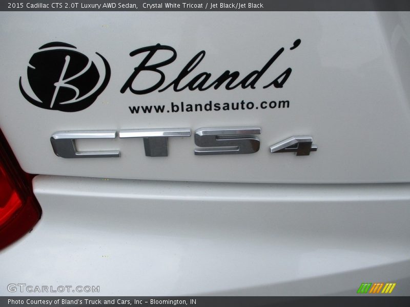 Crystal White Tricoat / Jet Black/Jet Black 2015 Cadillac CTS 2.0T Luxury AWD Sedan