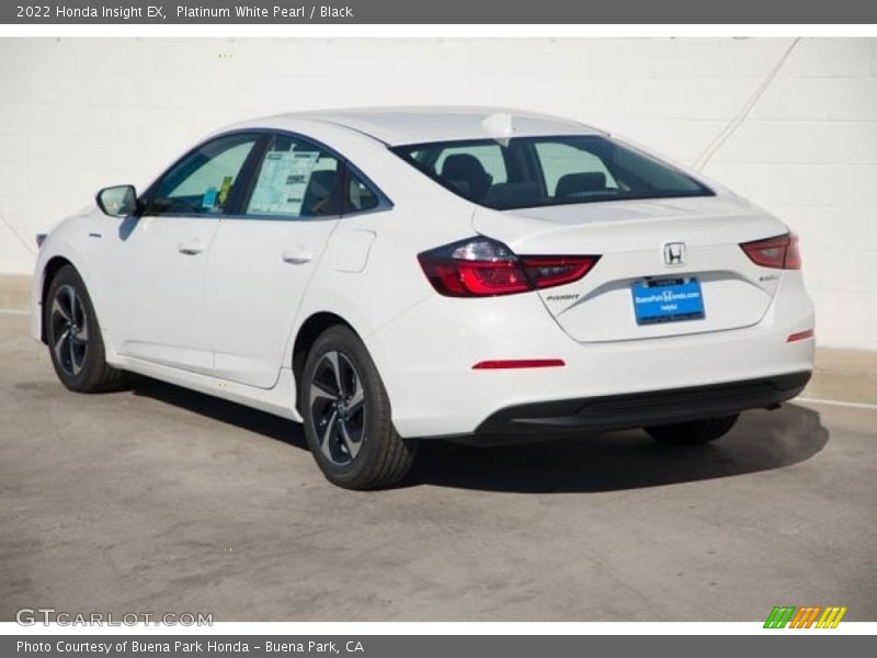 Platinum White Pearl / Black 2022 Honda Insight EX