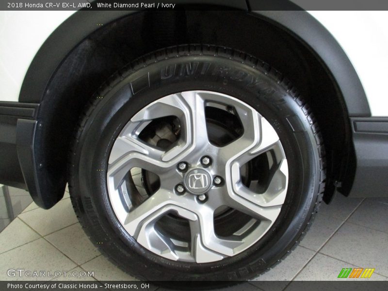 White Diamond Pearl / Ivory 2018 Honda CR-V EX-L AWD