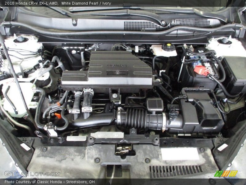 White Diamond Pearl / Ivory 2018 Honda CR-V EX-L AWD