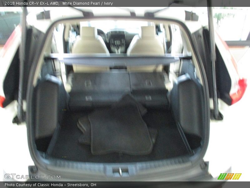White Diamond Pearl / Ivory 2018 Honda CR-V EX-L AWD