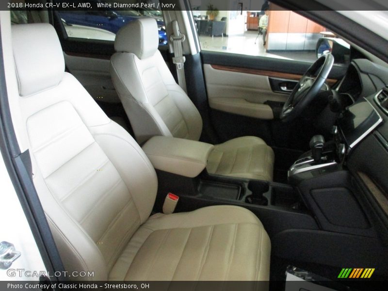 White Diamond Pearl / Ivory 2018 Honda CR-V EX-L AWD