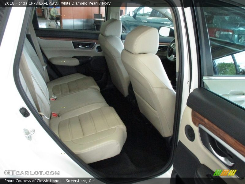 White Diamond Pearl / Ivory 2018 Honda CR-V EX-L AWD