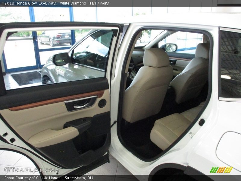 White Diamond Pearl / Ivory 2018 Honda CR-V EX-L AWD