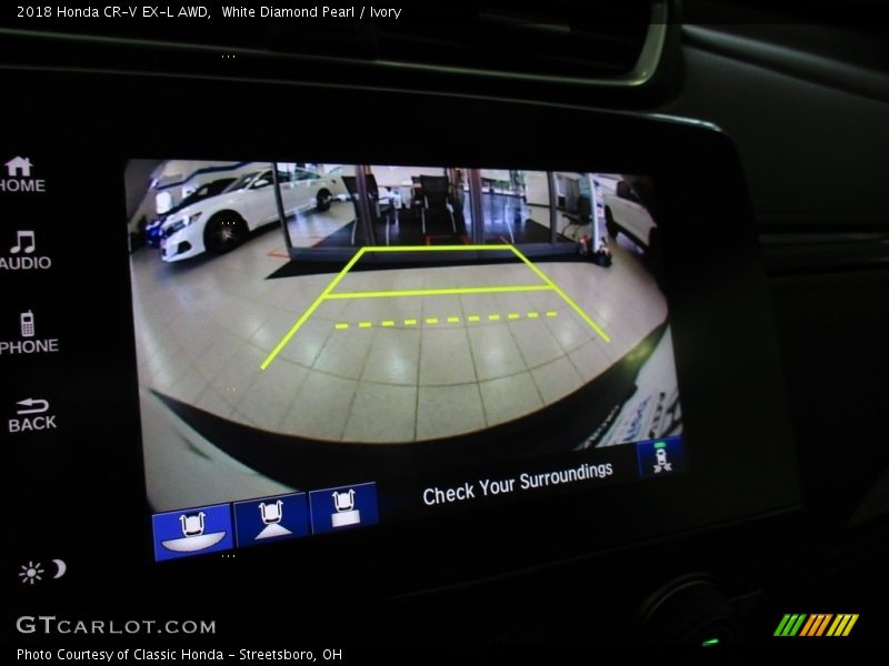 White Diamond Pearl / Ivory 2018 Honda CR-V EX-L AWD