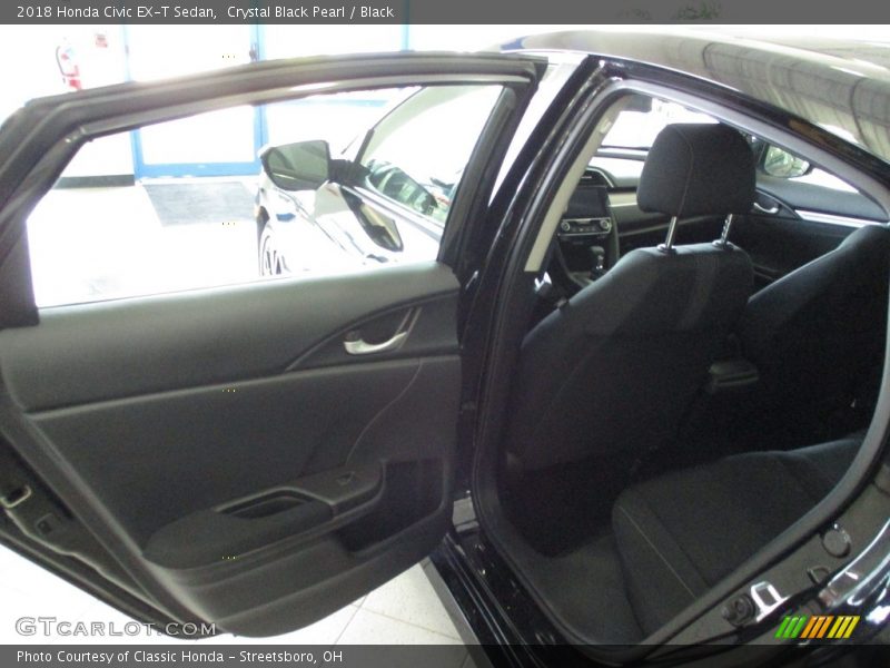 Crystal Black Pearl / Black 2018 Honda Civic EX-T Sedan