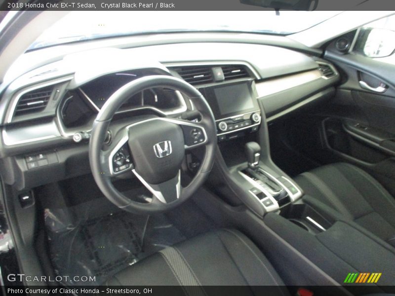  2018 Civic EX-T Sedan Black Interior
