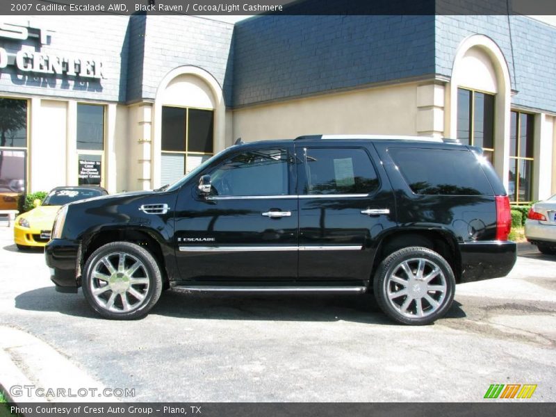 Black Raven / Cocoa/Light Cashmere 2007 Cadillac Escalade AWD