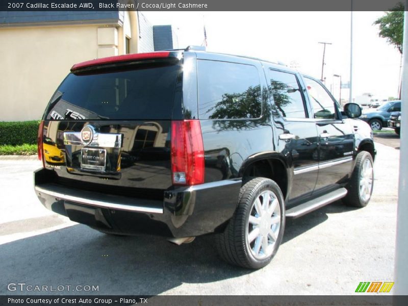 Black Raven / Cocoa/Light Cashmere 2007 Cadillac Escalade AWD