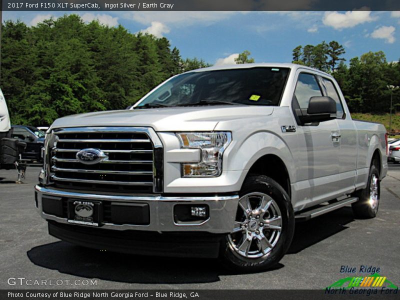 Ingot Silver / Earth Gray 2017 Ford F150 XLT SuperCab