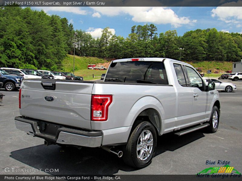 Ingot Silver / Earth Gray 2017 Ford F150 XLT SuperCab