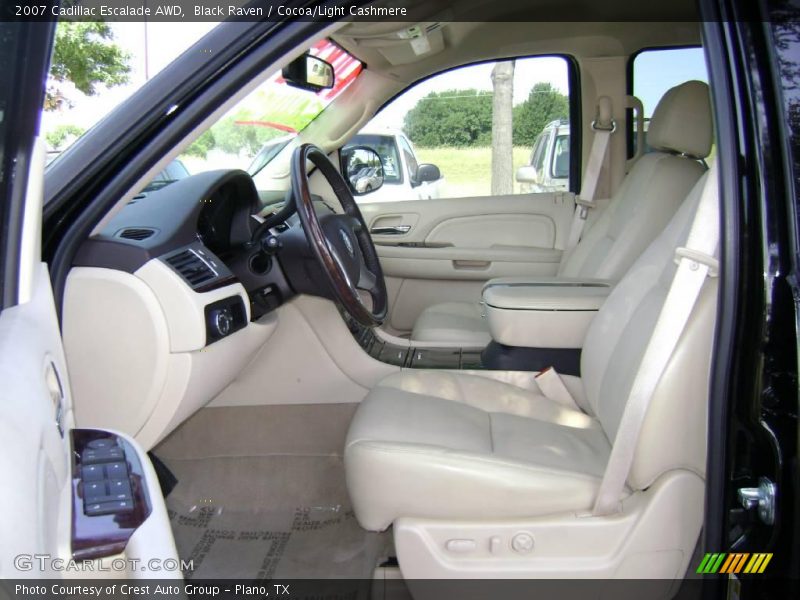 Black Raven / Cocoa/Light Cashmere 2007 Cadillac Escalade AWD