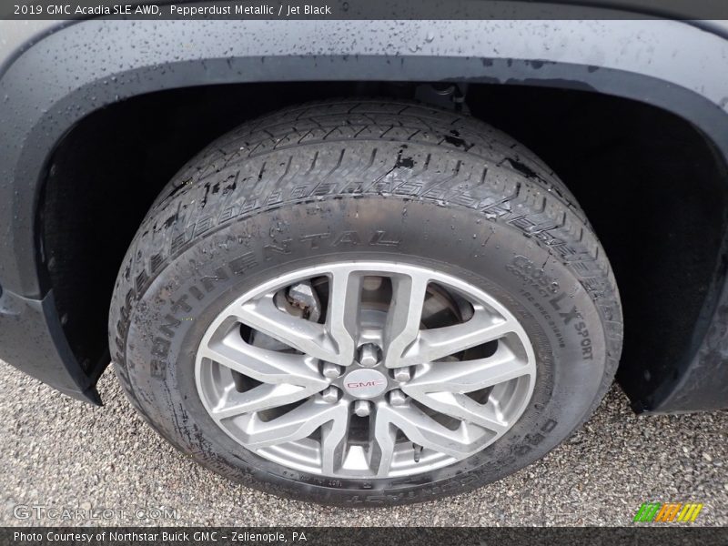 Pepperdust Metallic / Jet Black 2019 GMC Acadia SLE AWD