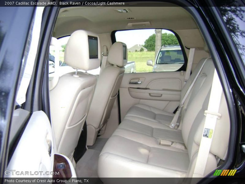 Black Raven / Cocoa/Light Cashmere 2007 Cadillac Escalade AWD