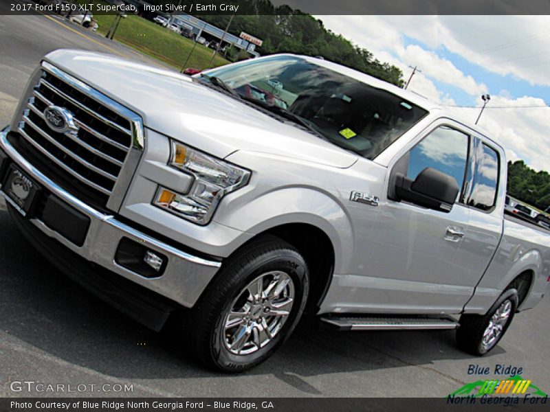 Ingot Silver / Earth Gray 2017 Ford F150 XLT SuperCab