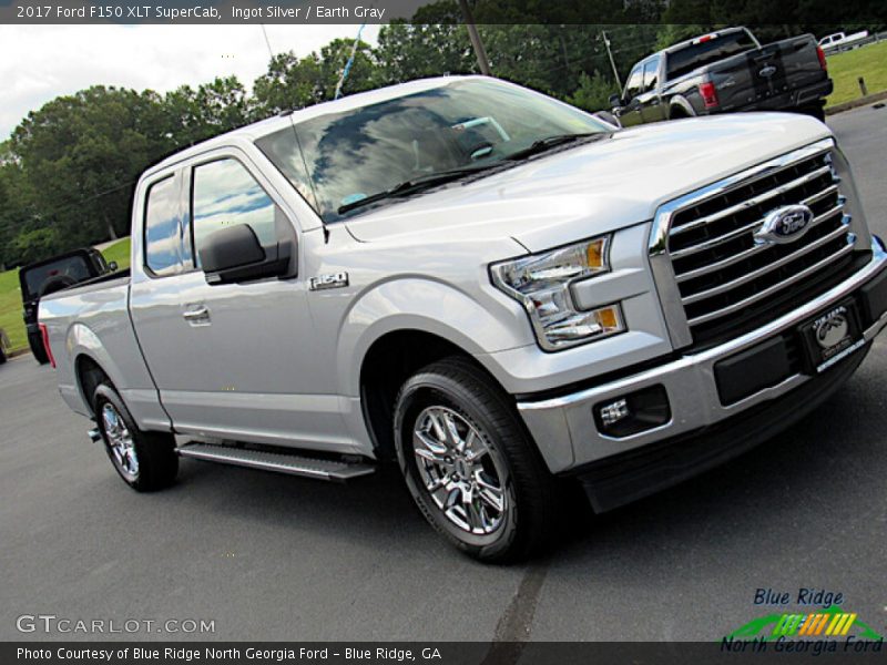 Ingot Silver / Earth Gray 2017 Ford F150 XLT SuperCab