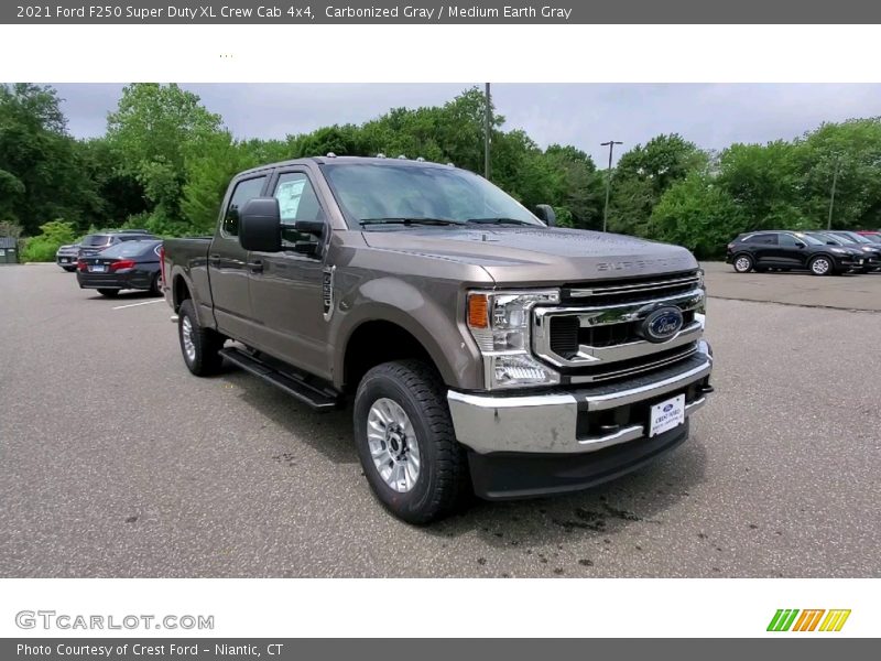 Carbonized Gray / Medium Earth Gray 2021 Ford F250 Super Duty XL Crew Cab 4x4