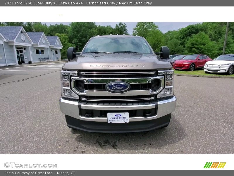Carbonized Gray / Medium Earth Gray 2021 Ford F250 Super Duty XL Crew Cab 4x4