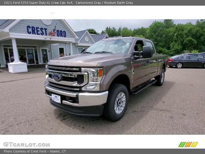 Carbonized Gray / Medium Earth Gray 2021 Ford F250 Super Duty XL Crew Cab 4x4