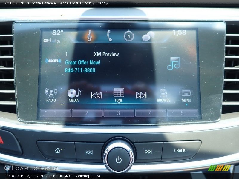 White Frost Tricoat / Brandy 2017 Buick LaCrosse Essence