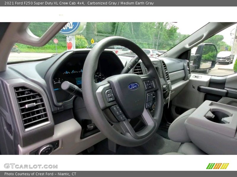 Carbonized Gray / Medium Earth Gray 2021 Ford F250 Super Duty XL Crew Cab 4x4