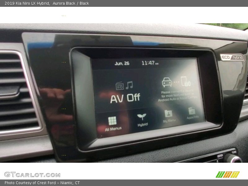 Aurora Black / Black 2019 Kia Niro LX Hybrid