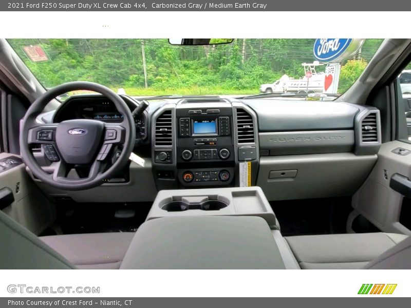 Carbonized Gray / Medium Earth Gray 2021 Ford F250 Super Duty XL Crew Cab 4x4