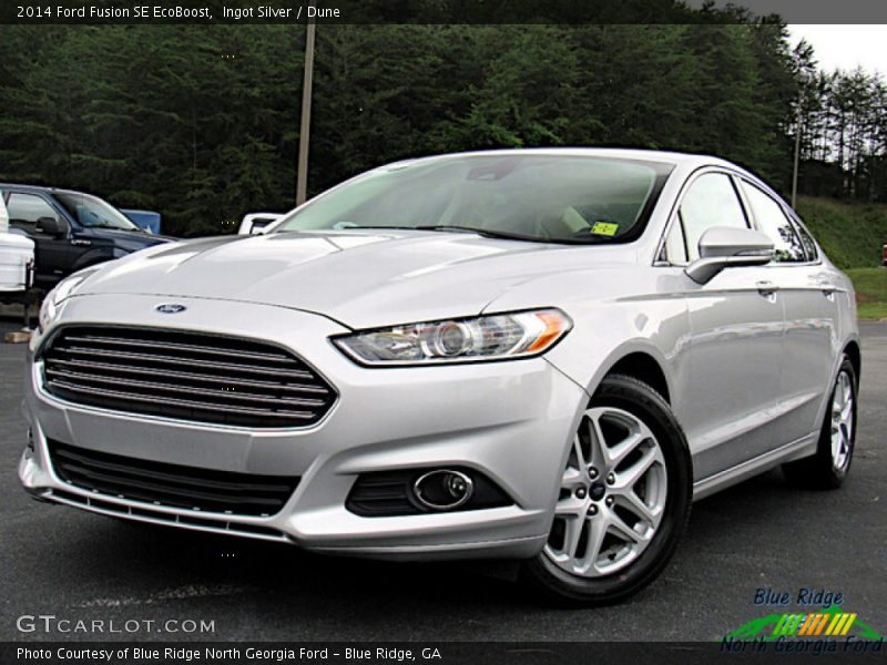 Ingot Silver / Dune 2014 Ford Fusion SE EcoBoost