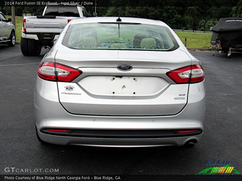 Ingot Silver / Dune 2014 Ford Fusion SE EcoBoost