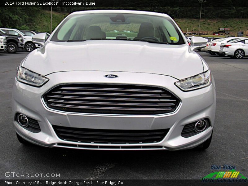 Ingot Silver / Dune 2014 Ford Fusion SE EcoBoost