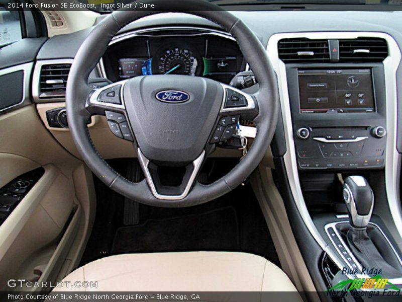 Ingot Silver / Dune 2014 Ford Fusion SE EcoBoost
