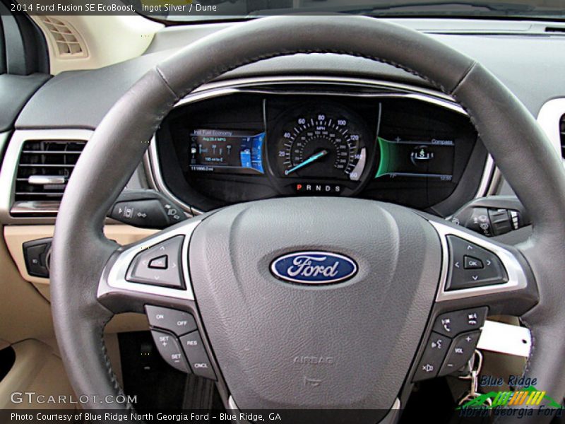 Ingot Silver / Dune 2014 Ford Fusion SE EcoBoost
