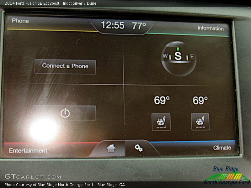 Ingot Silver / Dune 2014 Ford Fusion SE EcoBoost