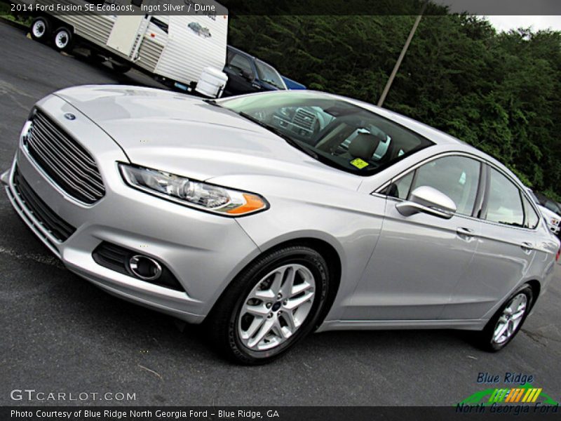 Ingot Silver / Dune 2014 Ford Fusion SE EcoBoost