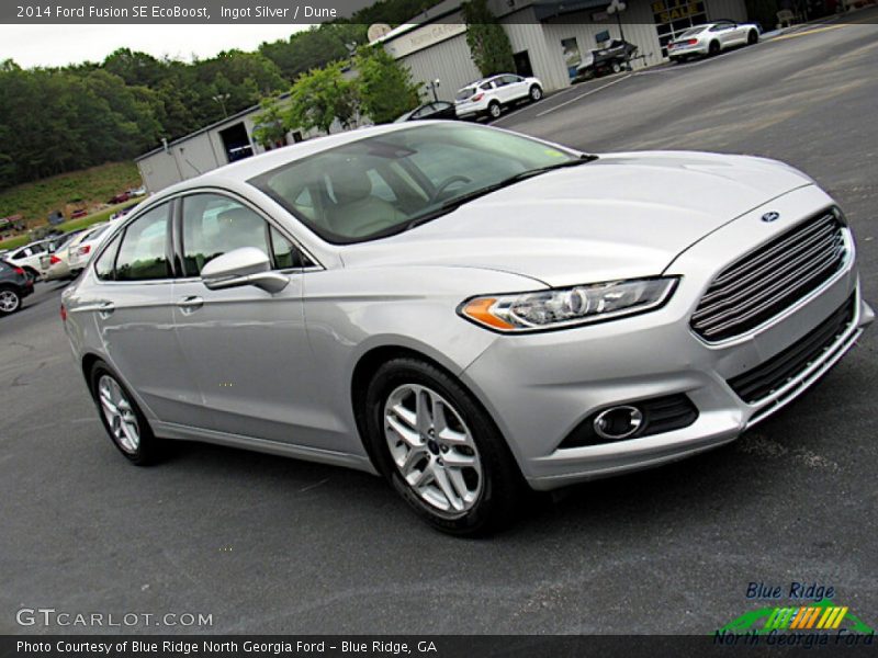Ingot Silver / Dune 2014 Ford Fusion SE EcoBoost