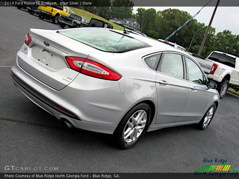 Ingot Silver / Dune 2014 Ford Fusion SE EcoBoost