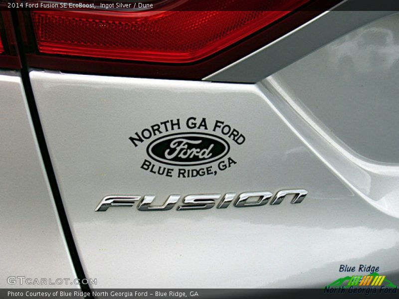 Ingot Silver / Dune 2014 Ford Fusion SE EcoBoost