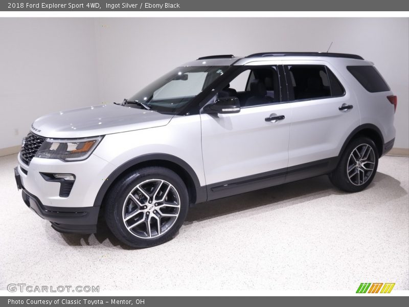 Ingot Silver / Ebony Black 2018 Ford Explorer Sport 4WD