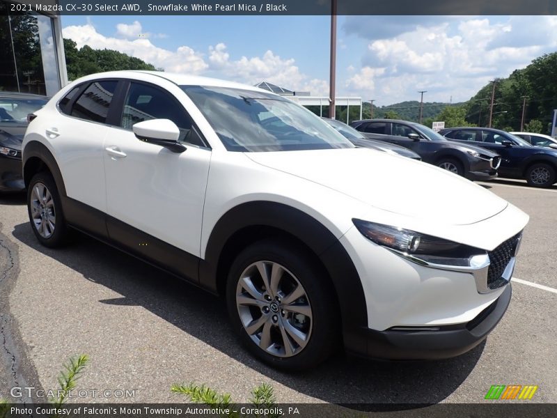 Snowflake White Pearl Mica / Black 2021 Mazda CX-30 Select AWD