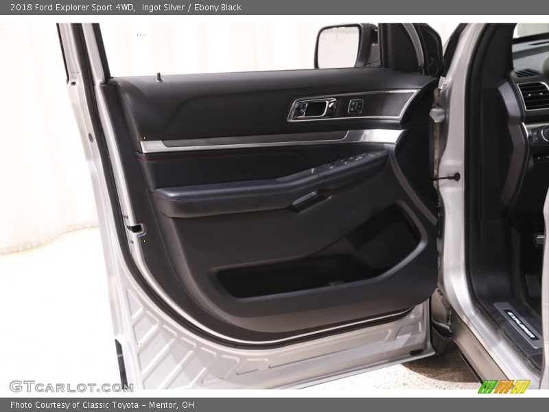 Ingot Silver / Ebony Black 2018 Ford Explorer Sport 4WD